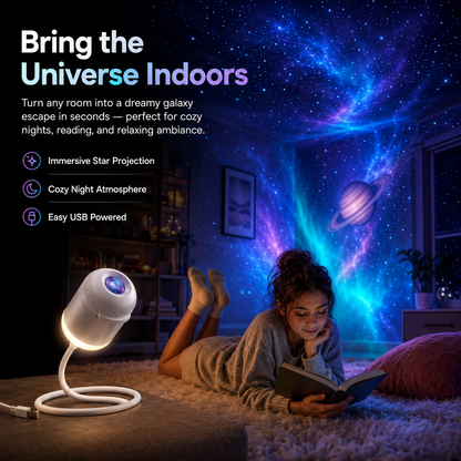 🌌 5D Mini Galaxy Star Projector